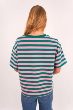 Frankie Tee Pink Stripe -Jean Jail Shop Frankie Tee Pink Stripe b
