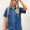Georgie Denim Mini Dress Indigo