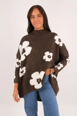 Gia Knit Jumper Brown