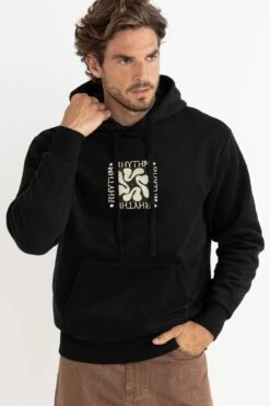 Rhythm Grange Fleece Hood Black