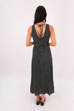 Halia Maxi Dress Black Polka Dot -Jean Jail Shop Halia Maxi Dress Black Polka Dot bb