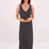 Halia Maxi Dress Black Polka Dot