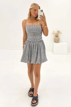 Hallie Mini Dress Black Check -Jean Jail Shop Hallie Mini Dress Black Check2