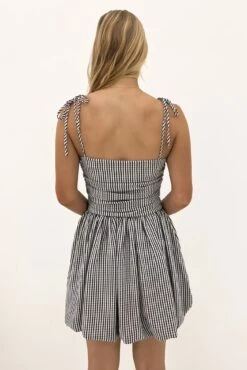 Hallie Mini Dress Black Check -Jean Jail Shop Hallie Mini Dress Black Check3