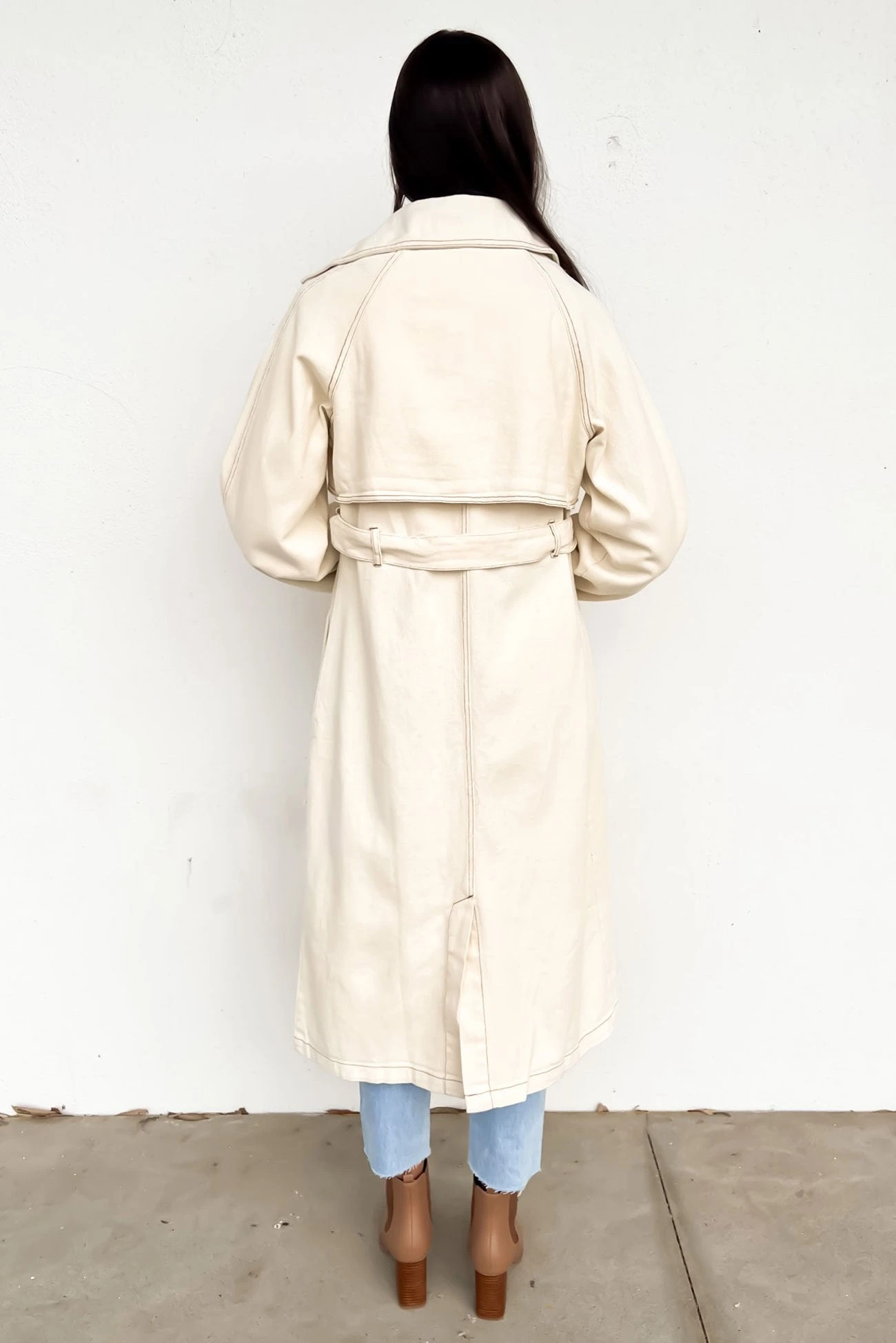 Harry Denim Trench Ecru 7 Harry Denim Trench Ecru - Image 7