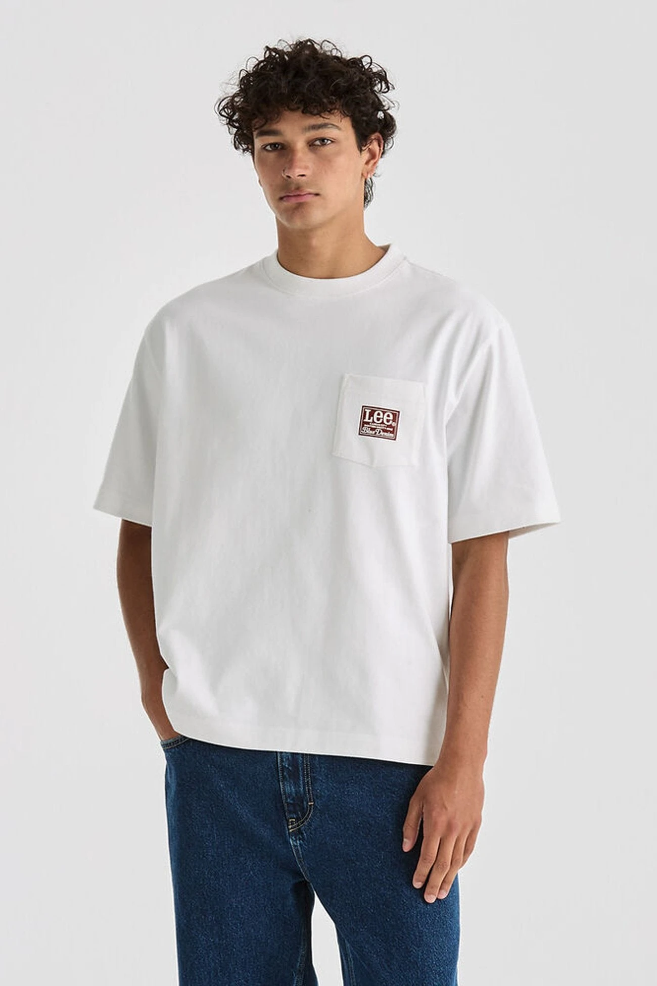 Lee Heritage Box Cutter Pocket Tee White 1 Lee Heritage Box Cutter Pocket Tee White