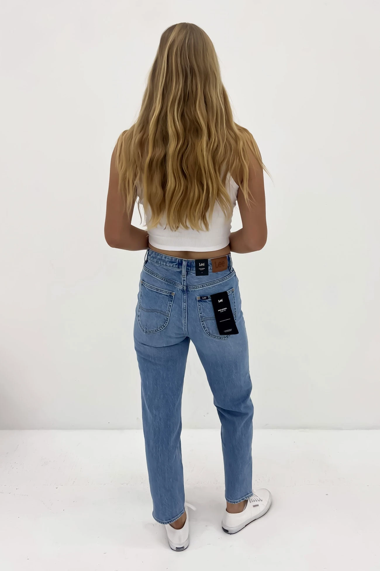 Lee High Moms Jean Blue Flame 4 Lee High Moms Jean Blue Flame - Image 4