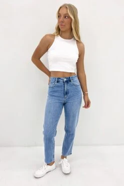 Lee High Moms Jean Blue Flame 6 Lee High Moms Jean Blue Flame -Jean Jail Shop High Moms Jean Blue Flame f4