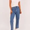 Lee High Straight Crop Jean Cobalt Blue
