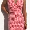 Holden Mini Dress Red Gingham