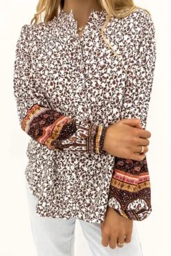 Honey Floral Shirt Print