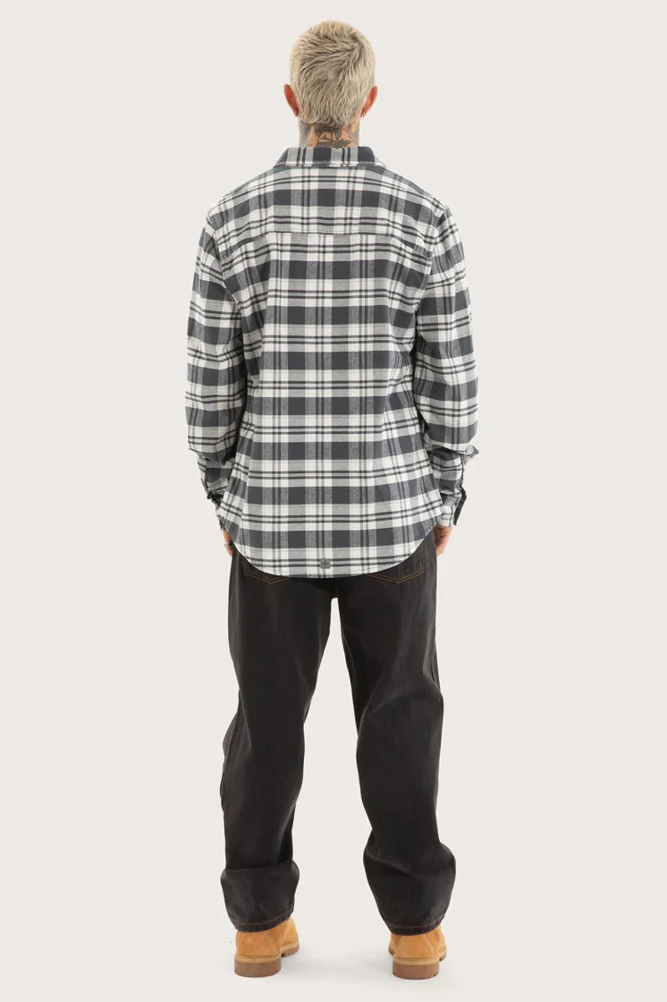 Horizons Long Sleeve Shirt Grey Check 2 Horizons Long Sleeve Shirt Grey Check - Image 2