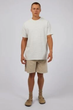 Hugo Stripe Tee White -Jean Jail Shop Hugo Stripe Tee White f1jpg