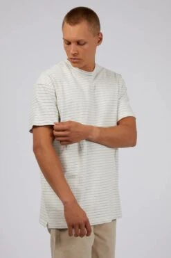 Hugo Stripe Tee White -Jean Jail Shop Hugo Stripe Tee White sjpg