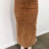 Huntley Cord Maxi Skirt Tan