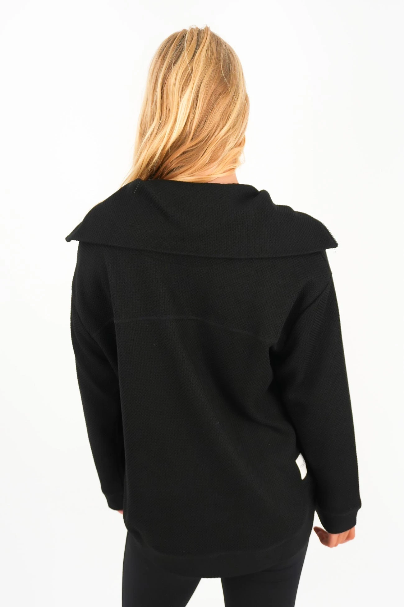 Huntsville Zip Crew Black 4 Huntsville Zip Crew Black - Image 4