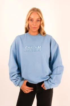 Rhythm Insider Crew Neck Fleece Dusty Blue