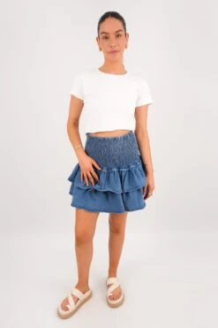 Jane Denim Mini Skirt Blue