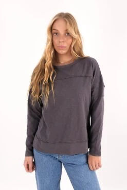 Jayne Throw On Top Charcoal