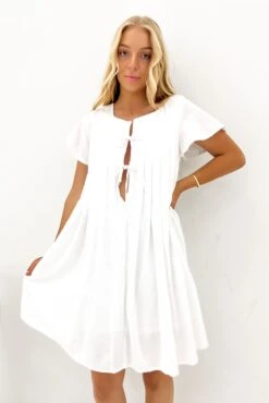 Jethro Mini Dress White