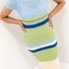 Johanna Knit Dress Blue Green