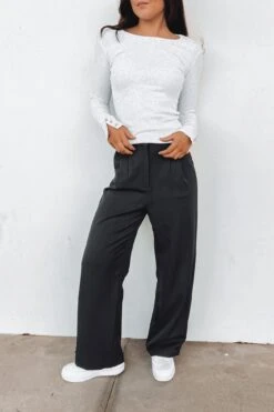 Jordyn Rib Long Sleeve Snow Marle -Jean Jail Shop Jordyn Rib Long Sleeve Snow Marle f6