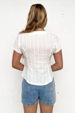 Kade Top White -Jean Jail Shop Kade Top White bbjpg