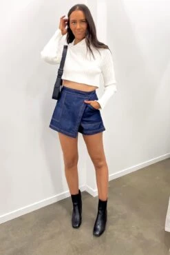 Kaela Crop Knit Jumper White -Jean Jail Shop Kaela Crop Knit Jumper White f4