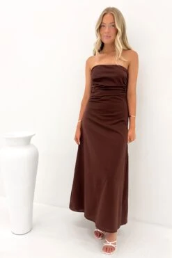 Kaida Maxi Dress Chocolate 6 Kaida Maxi Dress Chocolate -Jean Jail Shop Kaida Maxi Dress Chocolate f66