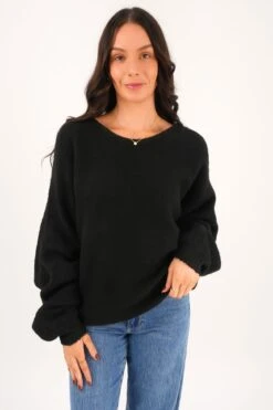 Korey Knit Jumper Black