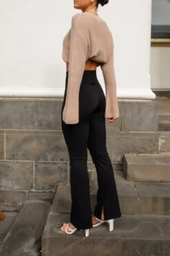 Leighton Flare Pant Black -Jean Jail Shop LeightonFlarePantBlackfs