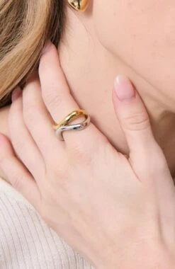 Lennon Ring Two Tone