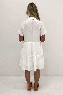 Little Paradise Mini Dress White -Jean Jail Shop Little Paradise Mini Dress White bjpg