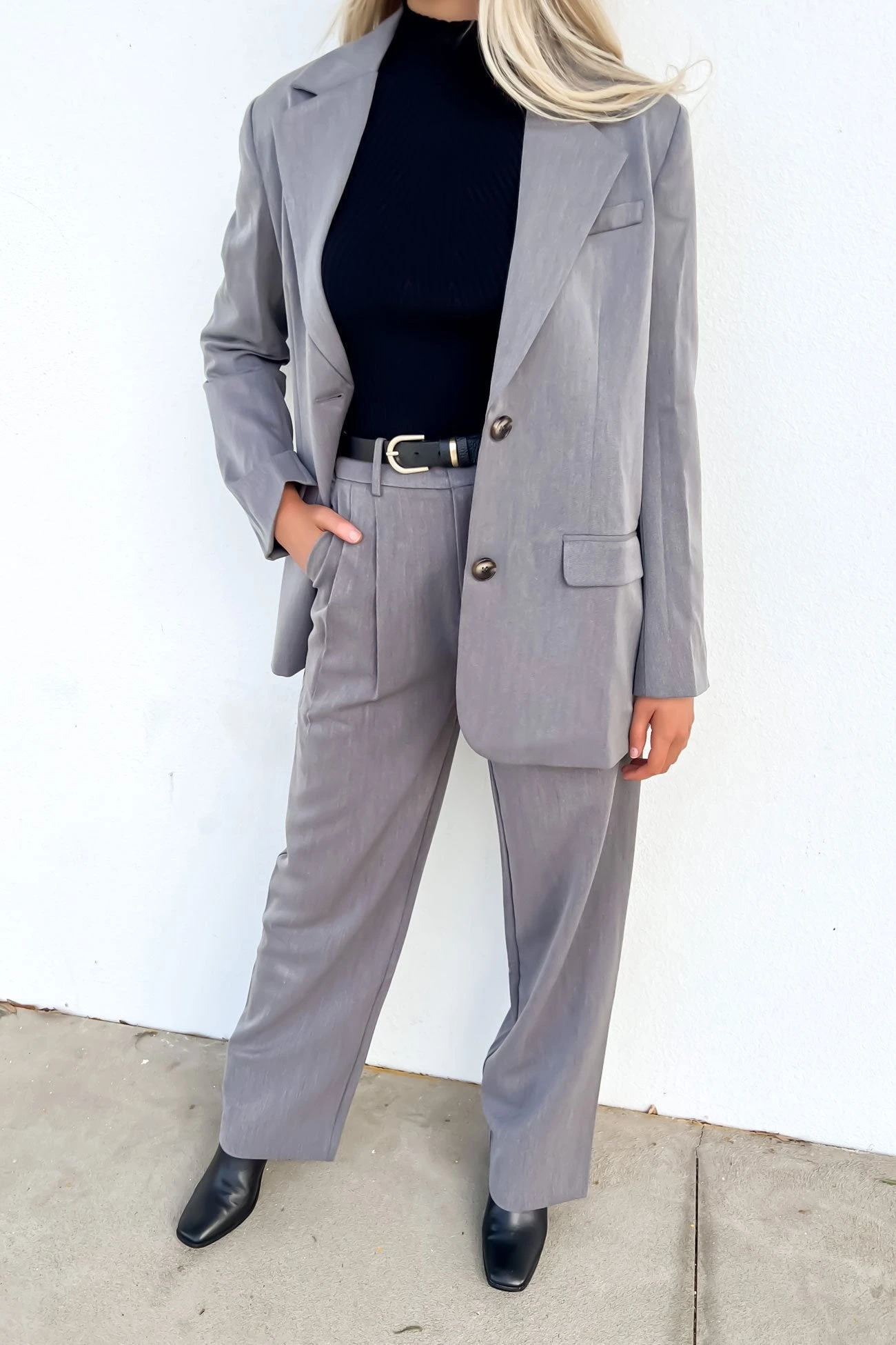 Lottie Blazer Charcoal 2 Lottie Blazer Charcoal - Image 2