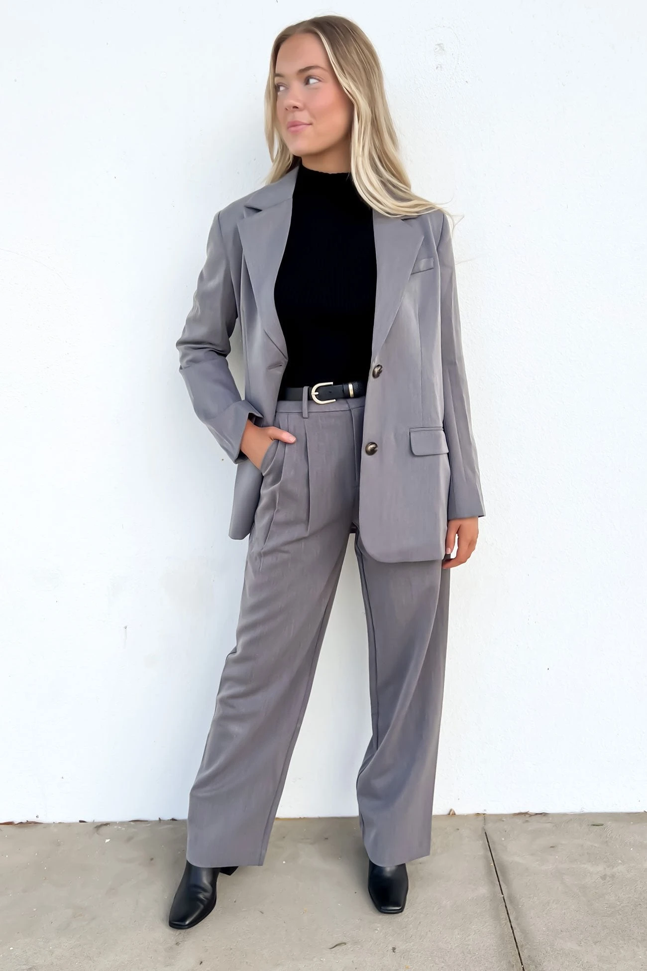 Lottie Blazer Charcoal 3 Lottie Blazer Charcoal - Image 3