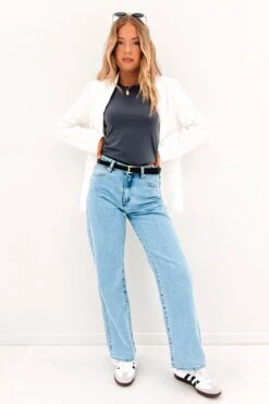 Lucas Blazer Chalk 6 Lucas Blazer Chalk -Jean Jail Shop Lucas Blazer White7jpgbakjpg