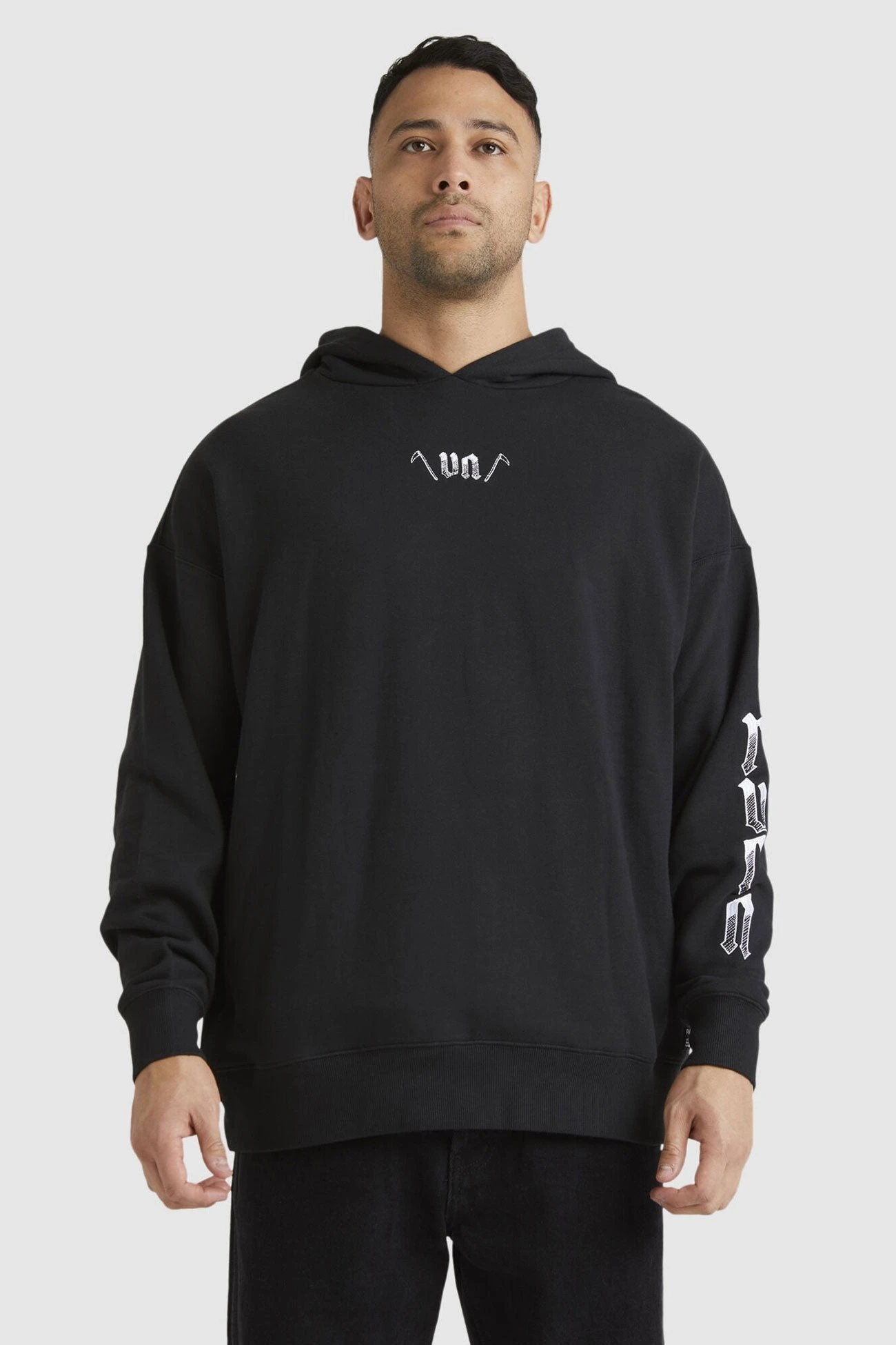 RVCA Lynes VA Hoodie Black 1 RVCA Lynes VA Hoodie Black