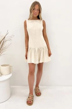 Maple Mini Dress Beige -Jean Jail Shop Maple Mini Dress Beige f5