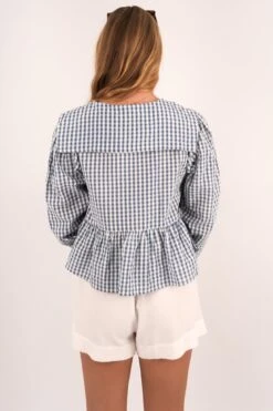 Micky Long Sleeve Top Check -Jean Jail Shop Micky Long Sleeve Top Check8