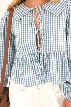 Micky Long Sleeve Top Check -Jean Jail Shop Micky Long Sleeve Top Check9