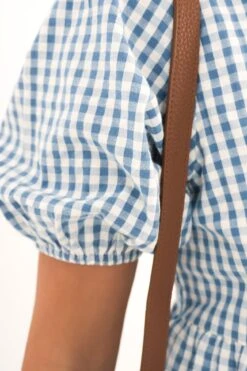 Micky Short Sleeve Mini Dress Check -Jean Jail Shop Micky Short Sleeve Mini Dress Check5