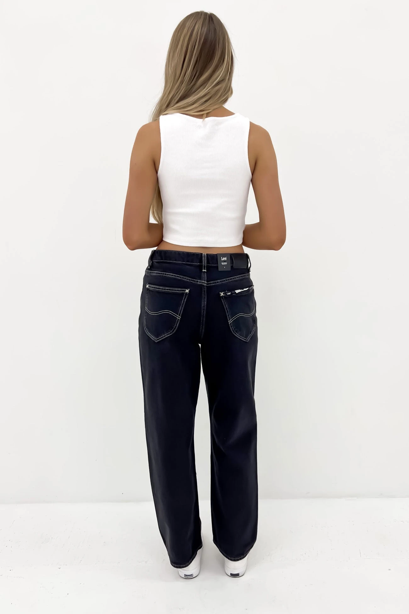 Lee Mid Baggy Jean Throwback Black Petite 3 Lee Mid Baggy Jean Throwback Black Petite - Image 3