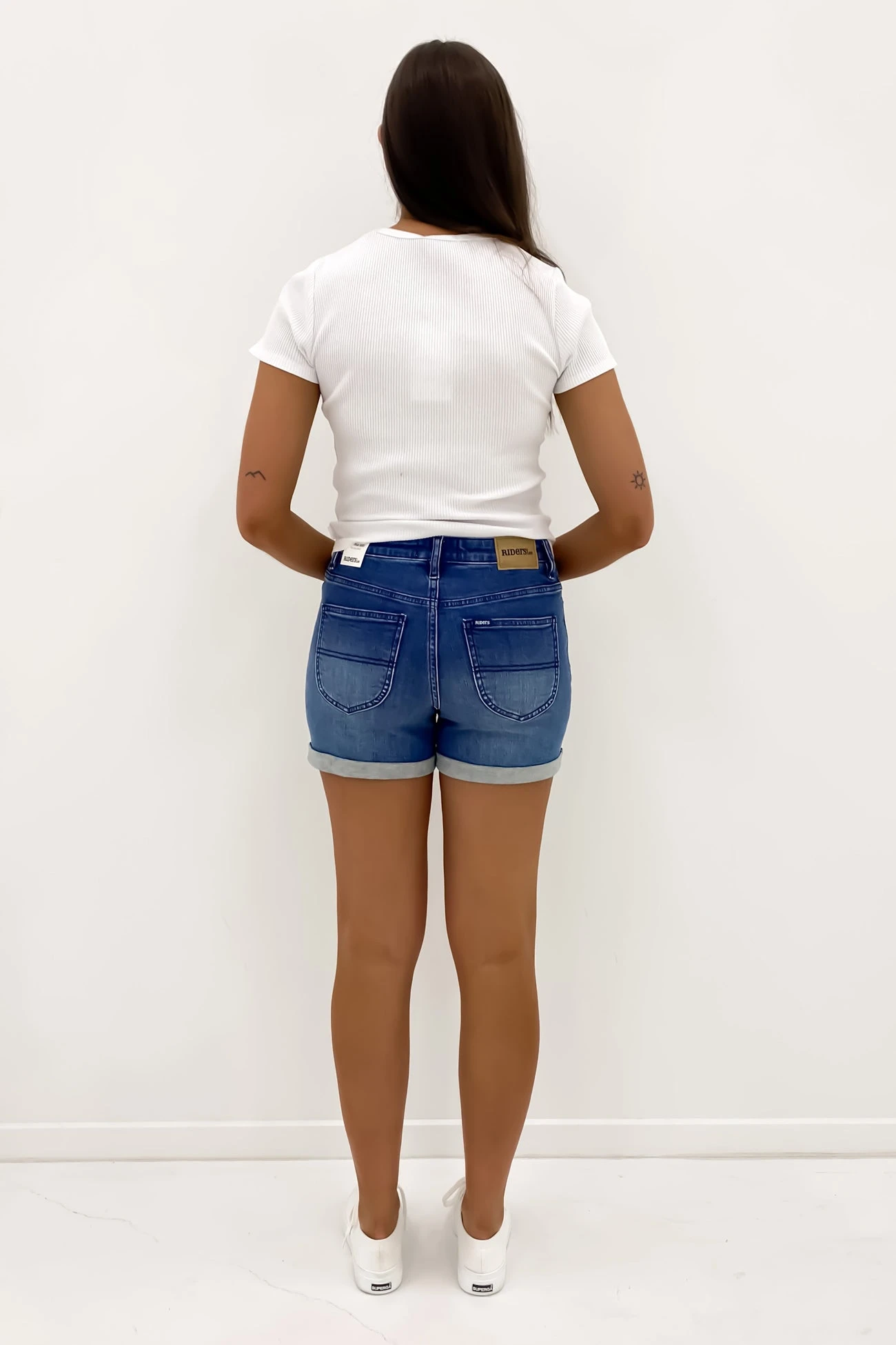 Mid-Thigh Short Harper Blue 2 Mid-Thigh Short Harper Blue - Image 2