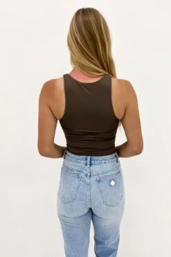 Mimi Bodysuit Brown -Jean Jail Shop Mimi Bodysuit Brown bjpg