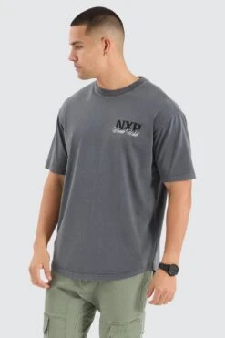 Mirage Box Fit Tee Pigment Charcoal -Jean Jail Shop Mirage Box Fit Tee Pigment Charcoal fjpg