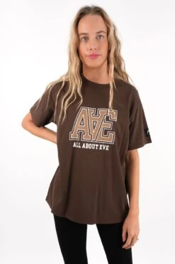 Monogram Relaxed Tee Brown