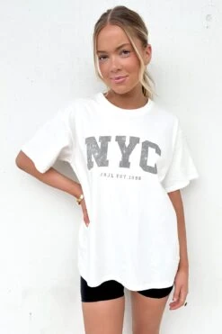 NYC Tee Vintage White -Jean Jail Shop NYC Tee Vintage White f3jpg