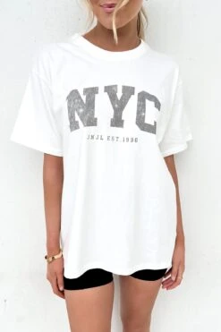 NYC Tee Vintage White -Jean Jail Shop NYC Tee Vintage White f4jpg
