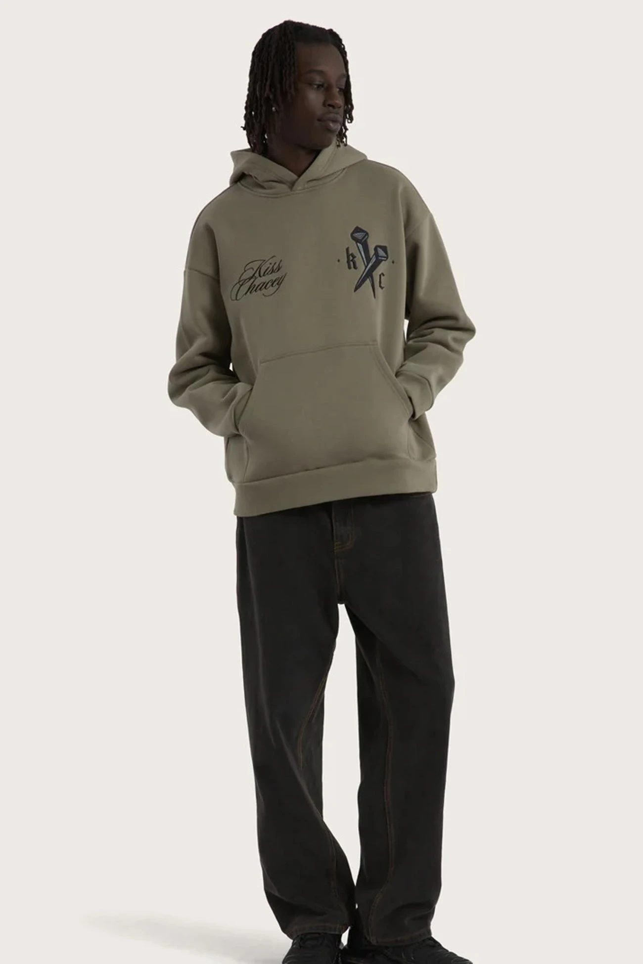 Nailed Relaxed Hoodie Khaki 1 Nailed Relaxed Hoodie Khaki
