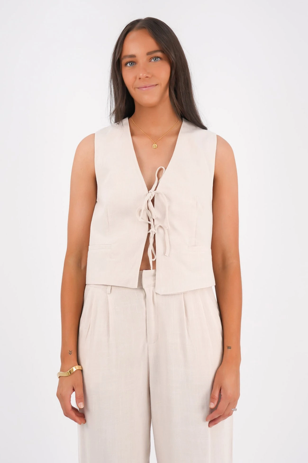 Natalia Vest Bone 2 Natalia Vest Bone - Image 2